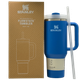 Термос термокружка Stanley Quencher H2.0 Tumbler из нержавеющей стали Blue 1,18 л KT7001915 - изображение 1