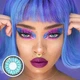 Линзы цветные Magister без диоптрий голубые Radiance + контейнер для хранения - изображение 4
