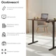 Стіл з електро-регулюванням висоти RZTK eDesk Basic 2 1000 х 600 мм Black - зображення 3