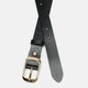 Ремень женский из натуральной кожи Laras CV10ZK-008-goldblack 100см Черный (ROZ6400031918) - изображение 2