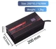Зарядное устройство OHRIJA 50.4V 15A для Li-ion аккумулятора 12S (48V), быстрая зарядка, алюминиевый корпус, интеллектуальный дисп - изображение 4