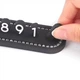 Паркувальна карта - автовізитка з номером телефону, Чорна з фіолетовими квітами - изображение 6