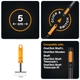 Сапка ручна 2-в-1 Fiskars OneClick 5 см, 3 зуба (1080695) - зображення 3