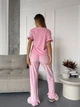 Жіночий домашній костюм з рюшами (футболка+штани) Uaclothes 46-48 Рожевий (like36845-172721350) - зображення 7