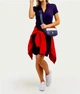 Женское платье-поло U.S. Polo Assn стильная модель USPA с изящным V-образным вырезом без пуговиц S тёмный-синий - изображение 2