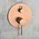 Вбудована душова система прихованого монтажу IMEX MONZA BRUSHED ROSE GOLD латунь PVD матова золото рожеве - зображення 3