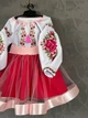 Костюм для дівчинки з вишивкою "Троянди" 104-110 см рожевий (MOH04) - изображение 2