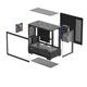 Корпус DeepCool CG380 3F Black (R-CG380-BKAGM3-G) без БЖ - зображення 3