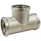 Тройник Fado FITT NICKEL 1/2" РВ-РВ-РВ латунь (T01) - изображение 1