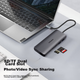 USB-хаб Lenovo 0801Pro 11-в-1 Type-C PD, USB 3.0, HDMI, VGA, Ethernet, кардрідер - зображення 6