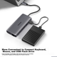 USB-хаб Lenovo 0801Pro 11-в-1 Type-C PD, USB 3.0, HDMI, VGA, Ethernet, кардрідер - зображення 7