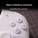 Контролери Mobapad M6 HD Joycons Nintendo Switch Controller White - зображення 4