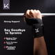 Повязка Keep Fitness для мужчин, защита запястья от растяжений, для жима лежа и становой тяги 2 шт - изображение 4