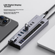 Багатопортова розширювальна док-станція Hagibis, концентратор Type-C, USB-розгалужувач, конвертер-хаб, швидка зарядка PD, незалежне джерело живлення з перемикачем-адаптером, підходить для комп'ютерів Apple та ноутбуків Mac - зображення 7