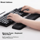 Підставка під зап'ястя WOMT Cloud 430x85 мм Black - зображення 2