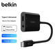 USB-хаб Belkin RockStar USB Type-C - mini-Jack 3.5 mm with PD 60W Black - изображение 6