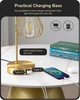 Настільні лампи EDISHINE Bedside Set 2 шт, сенсорні, димовані LED, USB порти, E27, золоті - зображення 4