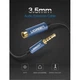 Кабель мультимедийный 3.5mm M to 3.5mm F 2.0m AV118 blue Ugreen (40675) - изображение 2