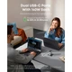 Зарядний пристрій Anker Laptop GaN 140W 3xUSB-C PD3.1 + USB-A + display + cable Silver (B2697G41) - зображення 3