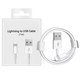 Кабель Apple Lightning USB 1м для iPhone iPad iPod белый для быстрой зарядки и передачи данных - изображение 7