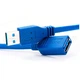 Подовжувач USB 0.3m синій для комп'ютерів та мобільних пристроїв заряджання та передача даних - зображення 5