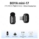 Бездротовий мікрофон BOYA Mini-17 петличний для запису відео та аудіо на телефон ноутбук з Type-C - зображення 7