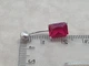Серебряная серьга для пирсинга пупка с фианитами. 7028.5С - изображение 5