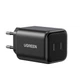 Зарядний пристрій Ugreen X526 Nexode 2xUSB-C 45W GaN Чорний (65058) - зображення 1