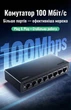 Мережевий комутатор Ugreen CM632 8 портів RJ45 10/100 Мбіт/с некерований настільний Чорний (35047) - зображення 2