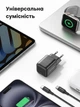 Зарядний пристрій Ugreen X513 GaN 30W USB-C PD 3.0 QC 4.0 PPS з кабелем USB-C - USB-C 1 м Чорний (65012) - зображення 9