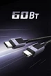 Кабель Ugreen L524 USB-C - USB-C PD 60W 0.5 м Серый (55764) - изображение 2