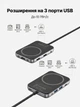 USB-хаб Ugreen CM896 7-в-1 Type-C Магнітний HDMI 4K 60Hz USB 3.2 10Gbps PD 100W SD/TF 4.0 Сірий (65759) - зображення 3