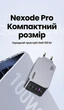 Зарядний пристрій GaN Ugreen Nexode Pro X757 100 Вт 3 порти (2xUSB-C, USB-A) + кабель USB-C 1.5 м Сірий (25874) - зображення 4