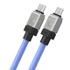 Кабель Baseus CAKW000203 CoolPlay Series Fast Charging Cable Type-C to Type-C 100W 1m, Blue - изображение 2