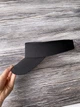Козырек от солнца летний однотонный женский мужской Черный - изображение 4