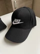 Бейсболка кепка Nike Найк черная с белым логотипом - изображение 2