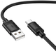 Кабель для зарядки Hoco X122 USB-A → Type-C силиконовый 1 м поддержка быстрой зарядки до 3 A Черный - изображение 2
