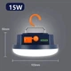 Акумуляторний кемпінговий ліхтар Mos Lighting Easy Mos-13 15W 6600mAh з магнітом та функцією Powerbank Білий - зображення 6
