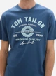 Футболка хлопковая длинная мужская Tom Tailor 1037735-26779 S Nighttime Blue с принтом (4068127353917) - изображение 4