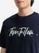 Футболка хлопковая длинная мужская Tom Tailor 1047773-10668 XL Sky Captain Blue с принтом (4069402240809) - изображение 4