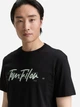 Футболка хлопковая длинная мужская Tom Tailor 1047773-29999 XL Black с принтом (4069402241011) - изображение 4