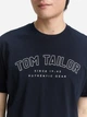 Футболка хлопковая длинная мужская Tom Tailor 1037736-10668 L Sky Captain Blue с принтом (4069402377635) - изображение 4