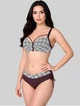 Женский купальник портупеи Fuba 26806-1 коричневый-кремовый 2XL - изображение 1