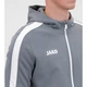 Олимпийка (мастерка) с капюшоном Jako POWER серо-белая M 6823-840 - изображение 7