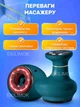 Вакуумный антицеллюлитный массажер тела Cupping Massager для коррекции фигуры (эффект лимфодренажного, Гуаша, баночного массажа, 9 режимов вакуума и подогрева) зеленый + масло в подарок - изображение 3