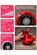 Вакуумный антицеллюлитный массажер тела Cupping Massager для коррекции фигуры (эффект лимфодренажного, Гуаша, баночного массажа, 9 режимов вакуума и подогрева) красный + масло в комплекте - изображение 4