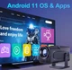 Портативный проектор MAGCUBIC HY320 mini Android 11/4K 300 ANSI Домашній Кінотеатр Black - изображение 7