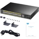 Неуправляемый коммутатор Cudy GS1026PS2 24-портовый Gigabit PoE+ 300 Вт 2×Uplink 2×SFP металлический (77E4852FED79) - изображение 4