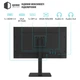 Монітор 27" Qube B27F120HS (FHD) 1920×1080 IPS 120Hz 1ms, 8-Bit, 400cd/m², HAS, Pivot, Speakers, HDMI, DP, VGA, VESA*100, External PS 12V/3A - изображение 3