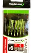 Самодур Kalipso SB14006YG №6 6 крючков, салатовый для ловли ставриды, скумбрии, бычков, селедки - изображение 3